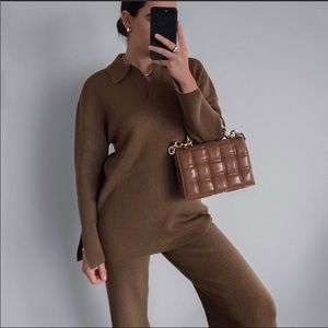 Zara NWT long knit set